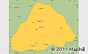 Savanna Style Simple Map of Kelo
