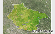 Satellite 3D Map of Lai, semi-desaturated