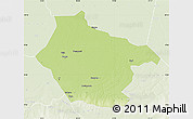 Physical Map of Lai, lighten