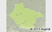 Physical Map of Lai, semi-desaturated