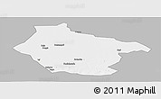 Gray Panoramic Map of Lai, single color outside