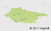 Physical Panoramic Map of Lai, cropped outside