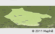 Physical Panoramic Map of Lai, darken