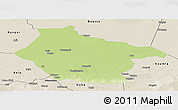 Physical Panoramic Map of Lai, shaded relief outside