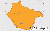 Political Simple Map of Lai, cropped outside