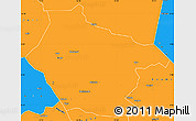 Political Simple Map of Lai