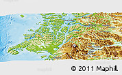 Physical Panoramic Map of Aisen (Is.)