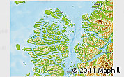 Physical 3D Map of Cisnes (Is.)