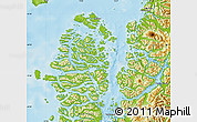 Physical Map of Cisnes (Is.)