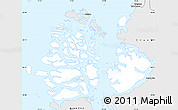 Silver Style Simple Map of Cisnes (Is.)