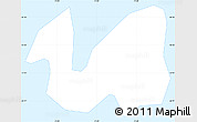 Silver Style Simple Map of Guaitacas