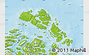 Physical Map of Guaitecas (Is.)