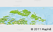 Physical Panoramic Map of Guaitecas (Is.)