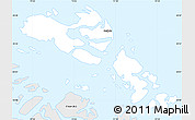 Silver Style Simple Map of Guaitecas (Is.)