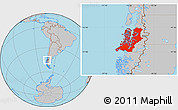 Gray Location Map of AISEN