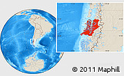 Shaded Relief Location Map of AISEN