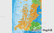 Political Shades Map of AISEN