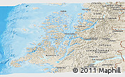 Shaded Relief Panoramic Map of AISEN