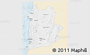 Classic Style 3D Map of ANTOFAGASTA, single color outside