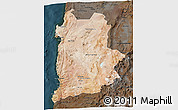 Satellite 3D Map of ANTOFAGASTA, darken