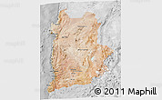Satellite 3D Map of ANTOFAGASTA, lighten, desaturated