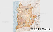 Satellite 3D Map of ANTOFAGASTA, lighten