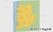 Savanna Style 3D Map of ANTOFAGASTA, single color outside