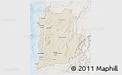 Shaded Relief 3D Map of ANTOFAGASTA, lighten