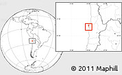 Blank Location Map of Antofagasta (Is.)