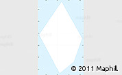Classic Style Simple Map of Antofagasta (Is.)