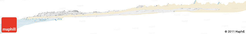 Classic Style Horizon Map of ANTOFAGASTA, single color outside