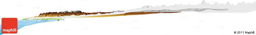 Physical Horizon Map of ANTOFAGASTA, single color outside