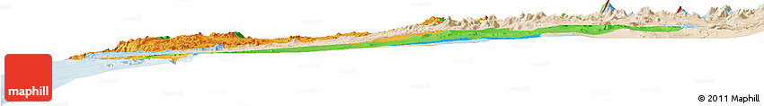 Political Horizon Map of ANTOFAGASTA, lighten