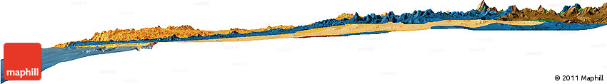 Political Shades Horizon Map of ANTOFAGASTA, darken
