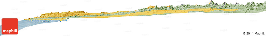 Savanna Style Horizon Map of ANTOFAGASTA