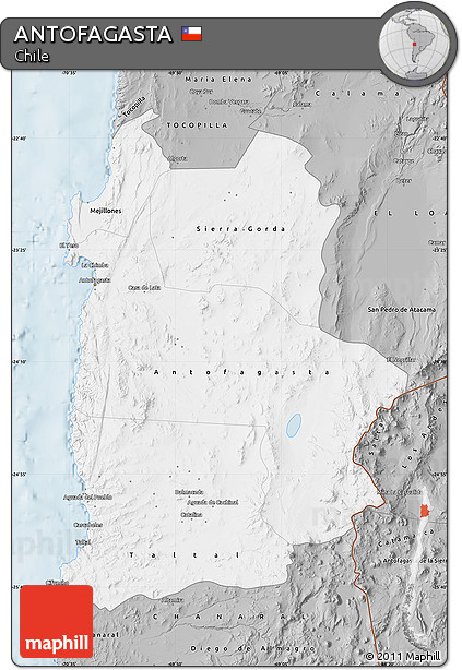 Gray Map of ANTOFAGASTA