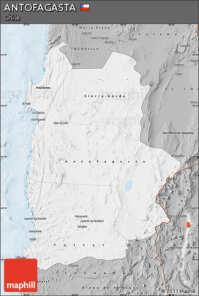 Gray Map of ANTOFAGASTA