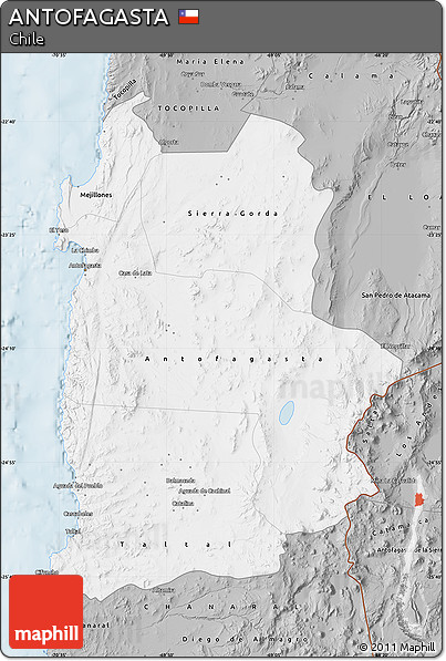 Gray Map of ANTOFAGASTA