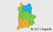 Political Map of ANTOFAGASTA, cropped outside