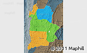 Political Map of ANTOFAGASTA, darken, semi-desaturated