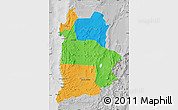 Political Map of ANTOFAGASTA, lighten, desaturated