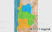 Political Map of ANTOFAGASTA, satellite outside