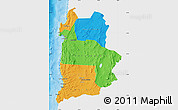 Political Map of ANTOFAGASTA, single color outside