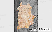 Satellite Map of ANTOFAGASTA, darken, desaturated