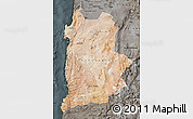 Satellite Map of ANTOFAGASTA, darken, semi-desaturated