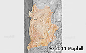 Satellite Map of ANTOFAGASTA, desaturated