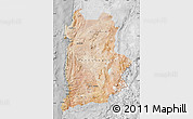 Satellite Map of ANTOFAGASTA, lighten, desaturated
