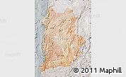 Satellite Map of ANTOFAGASTA, lighten, semi-desaturated