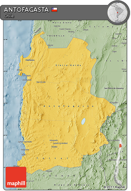 Savanna Style Map of ANTOFAGASTA
