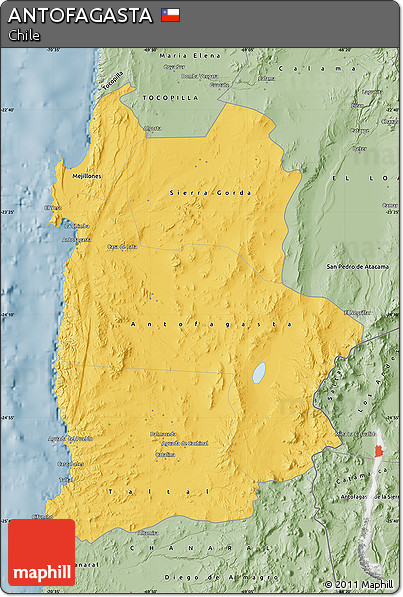 Savanna Style Map of ANTOFAGASTA
